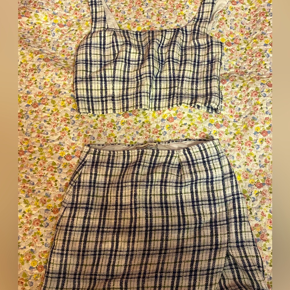 Abercrombie & Fitch Crop Top and Skirt Set